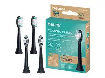 MediaMarkt Beurer Classic Clean (sonische Tandenborstels) Opzetborstels Zwart aanbieding