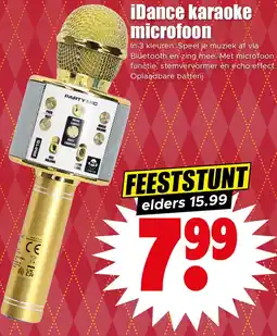 Dirk iDance karaoke microfoon aanbieding
