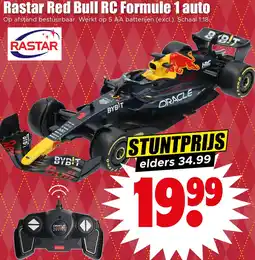 Dirk Rastar Red Bull RC Formule 1 auto aanbieding