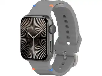 MediaMarkt Just In Case Activeflex Strap Apple Watch 44-49mm Horlogebandje Grijs aanbieding