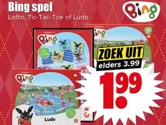 Dirk Bing spel aanbieding