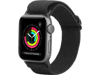 MediaMarkt Just In Case Urban Textura Strap Apple Watch 40-42mm Horlogebandje Zwart aanbieding
