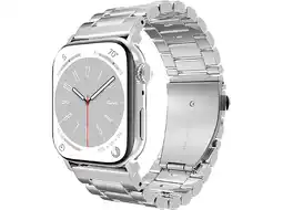 MediaMarkt Just In Case Primesteel Strap Apple Watch 44-49mm Horlogebandje Zilver aanbieding