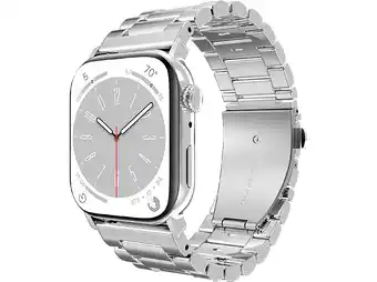 MediaMarkt Just In Case Primesteel Strap Apple Watch 44-49mm Horlogebandje Zilver aanbieding