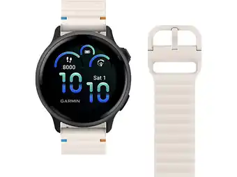 MediaMarkt Just In Case Activeflex Garmin Vivoactive 6 / 5 Horlogebandje Ivoor aanbieding