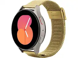 MediaMarkt Just In Case Silksteel Strap Samsung Galaxy Watch 20mm Horlogebandje Goud aanbieding