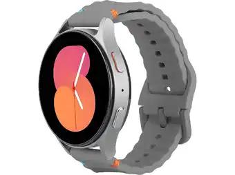 MediaMarkt Just In Case Activeflex Strap Samsung Galaxy Watch 20mm Horlogebandje Grijs aanbieding
