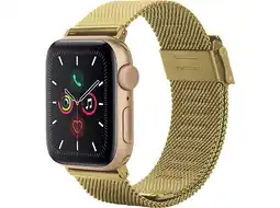 MediaMarkt Just In Case Silksteel Strap Apple Watch 44-49mm Horlogebandje Goud aanbieding