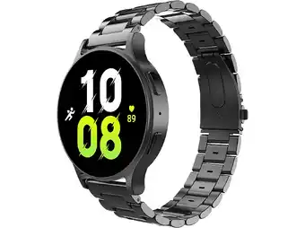 MediaMarkt Just In Case Primesteel Strap Samsung Galaxy Watch 20mm Horlogebandje Zwart aanbieding