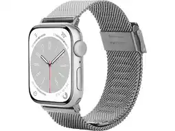 MediaMarkt Just In Case Silksteel Strap Apple Watch 44-49mm Horlogebandje Zilver aanbieding