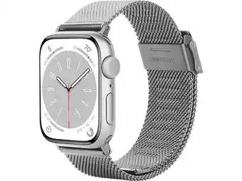 MediaMarkt Just In Case Silksteel Strap Apple Watch 44-49mm Horlogebandje Zilver aanbieding
