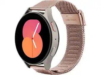 MediaMarkt Just In Case Silksteel Strap Samsung Galaxy Watch 20mm Horlogebandje Rose Goud aanbieding