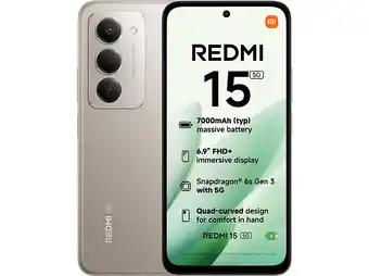 MediaMarkt Xiaomi Redmi 15 - 256 Gb Grijs aanbieding