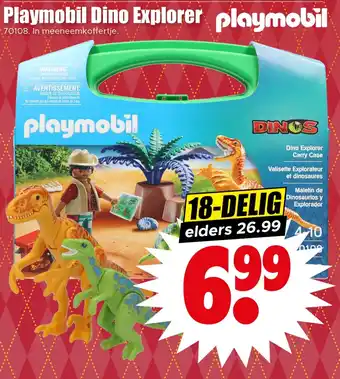 Dirk Playmobil Dino Explorer aanbieding
