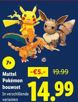 Lidl Mattel Pokémon bouwset aanbieding