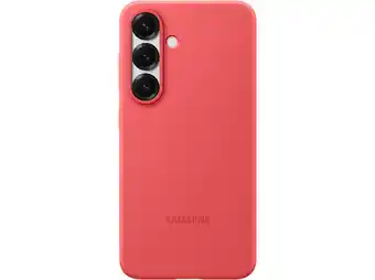 MediaMarkt Samsung Silicone Telefoonhoesje Voor Samsung Galaxy S25 Rood aanbieding