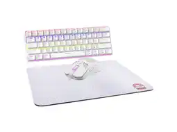 MediaMarkt Qware Gaming Bundel - El Paso Bedraad Gamingtoetsenbord En -muis Wit aanbieding