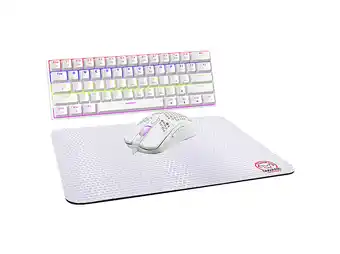MediaMarkt Qware Gaming Bundel - El Paso Bedraad Gamingtoetsenbord En -muis Wit aanbieding
