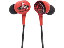 MediaMarkt Powera Nsw Earbuds Mario Kart Motors In-ear Oordopjes Zwart/ Rood aanbieding