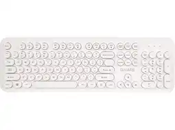 MediaMarkt Qware Home Office Draadloos Toetsenbord (bradford) Wit aanbieding