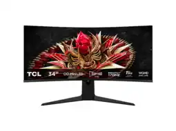 MediaMarkt Tcl 34r83q Qd-mini Led Gaming Monitor - 34 Inch Wqhd 3440 X 1440 Ahva (advanced Hyper-viewing Angle) aanbieding