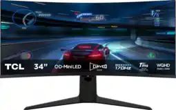 MediaMarkt Tcl 34r83q Qd-mini Led Gaming Monitor - 34 Inch Wqhd 3440 X 1440 Ahva (advanced Hyper-viewing Angle) aanbieding