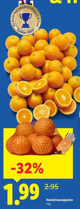 Lidl Handsinaasappelen aanbieding