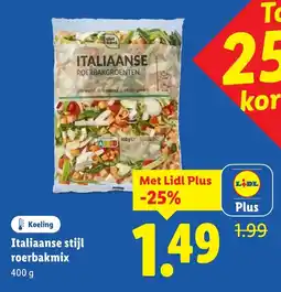 Lidl Italiaanse stijl roerbakmix aanbieding