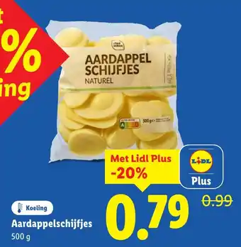 Lidl Aardappelschijfjes aanbieding