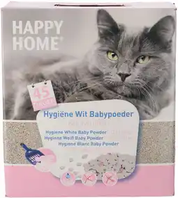Pets Place Happy Home Kattenbakvulling Met Baby Poeder - Kattenbakvulling - 10 l aanbieding