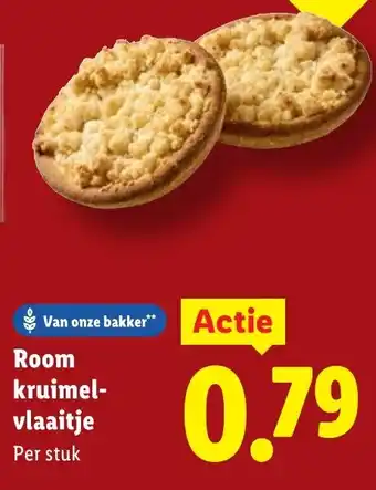 Lidl Room kruimel- vlaaitje aanbieding