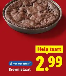 Lidl Brownietaart aanbieding