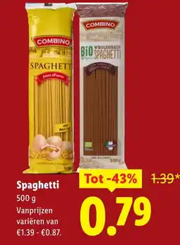 Lidl Spaghetti aanbieding