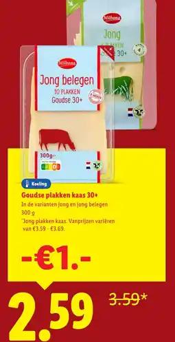 Lidl Goudse plakken kaas 30+ aanbieding