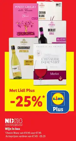 Lidl Wijn in box aanbieding