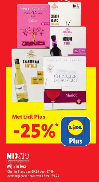 Lidl Wijn in box aanbieding