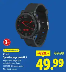 Lidl Crivit Sporthorloge met GPS aanbieding
