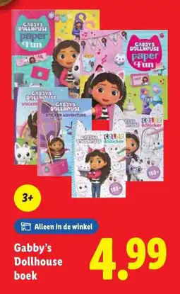 Lidl Gabby's Dollhouse boek aanbieding