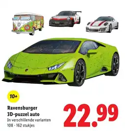 Lidl Ravensburger 3D-puzzel auto aanbieding