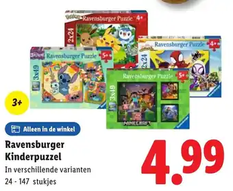 Lidl Ravensburger Kinderpuzzel aanbieding