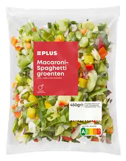 PLUS PLUS Macaroni-spaghetti groenten aanbieding