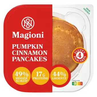 PLUS Magioni Pancakes Pumpkin Cinnamon aanbieding