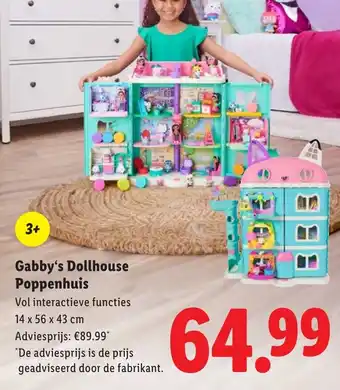 Lidl Gabby's Dollhouse Poppenhuis aanbieding