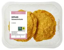 PLUS PLUS Sateschnitzels 2 stuks aanbieding