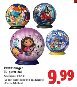 Lidl Ravensburger 3D-puzzelbal aanbieding