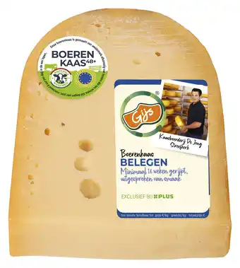 PLUS GIJS Boerenkaas belegen 48+ stuk aanbieding