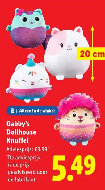 Lidl Gabby's Dollhouse Knuffel aanbieding