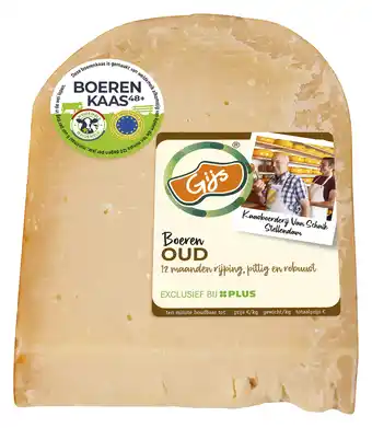 PLUS GIJS Boerenkaas oud 48+ stuk aanbieding