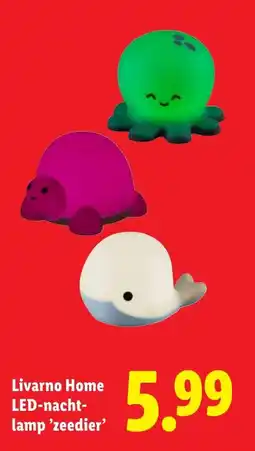 Lidl Livarno Home LED nachtlamp 'zeedier' aanbieding