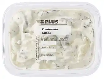 PLUS PLUS Komkommersalade aanbieding